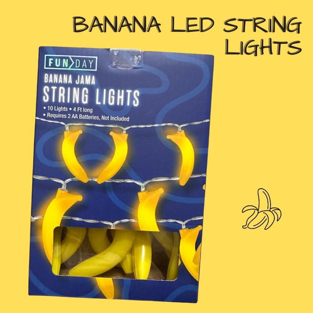 Fun Day LED Banana String Lights NEW! 🍌